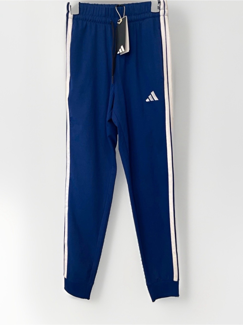 Adidas Womens Essentials 3-Stripes Jogger Pants XS Extra Small Dark Blue JE0079
